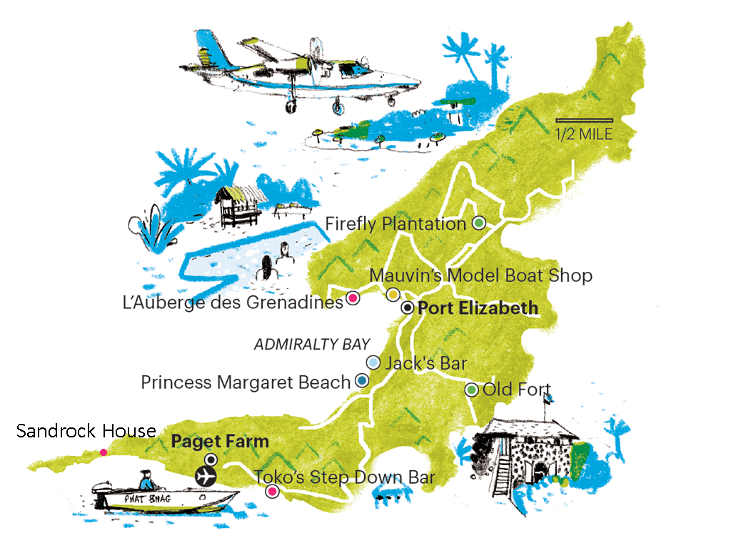 Bequia map